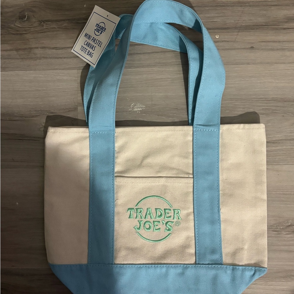 Trader Joe’s Mini Pastel Canvas Tote Bag